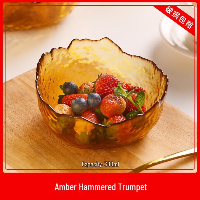 2024 Luxury Glass Fruit Plate for Living Room Coffee Table - Ideal for Snacks and Dried Fruits