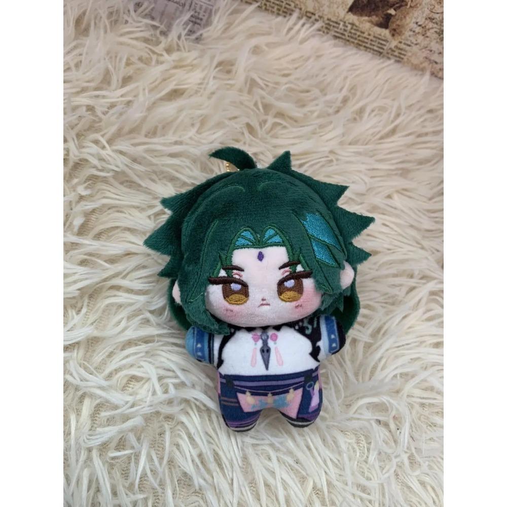 Genshin Impact 10cm Plush Doll Raiden Shogun Yae Miko Kamisato Ayaka Kokomi Pendant Keychain Anime Cosplay Stuffed Doll Kid Gift