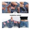 Adjustable Butterfly Waist Buckle for Jeans - Detachable, No-Sew Solution for Waistline Adjustment