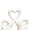 Elephant Love Statue, Cute Elephant Figurine Living Room Decor, Brings Good Luck, Love Heart Elephants Decorations for Home Decor Wedding