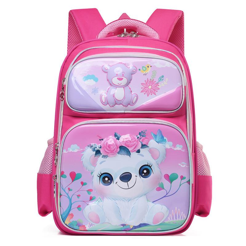 New Children's Elementary School Backpack For 1-4 Grade Cartoon Double Shoulder Bag Boys Girls Large Capacity Lightweight Breathable Backpack