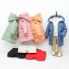 Winter Kids' Mid-Length Hooded Cotton Jacket - Korean Style, Thick and Cozy for Boys and Girls