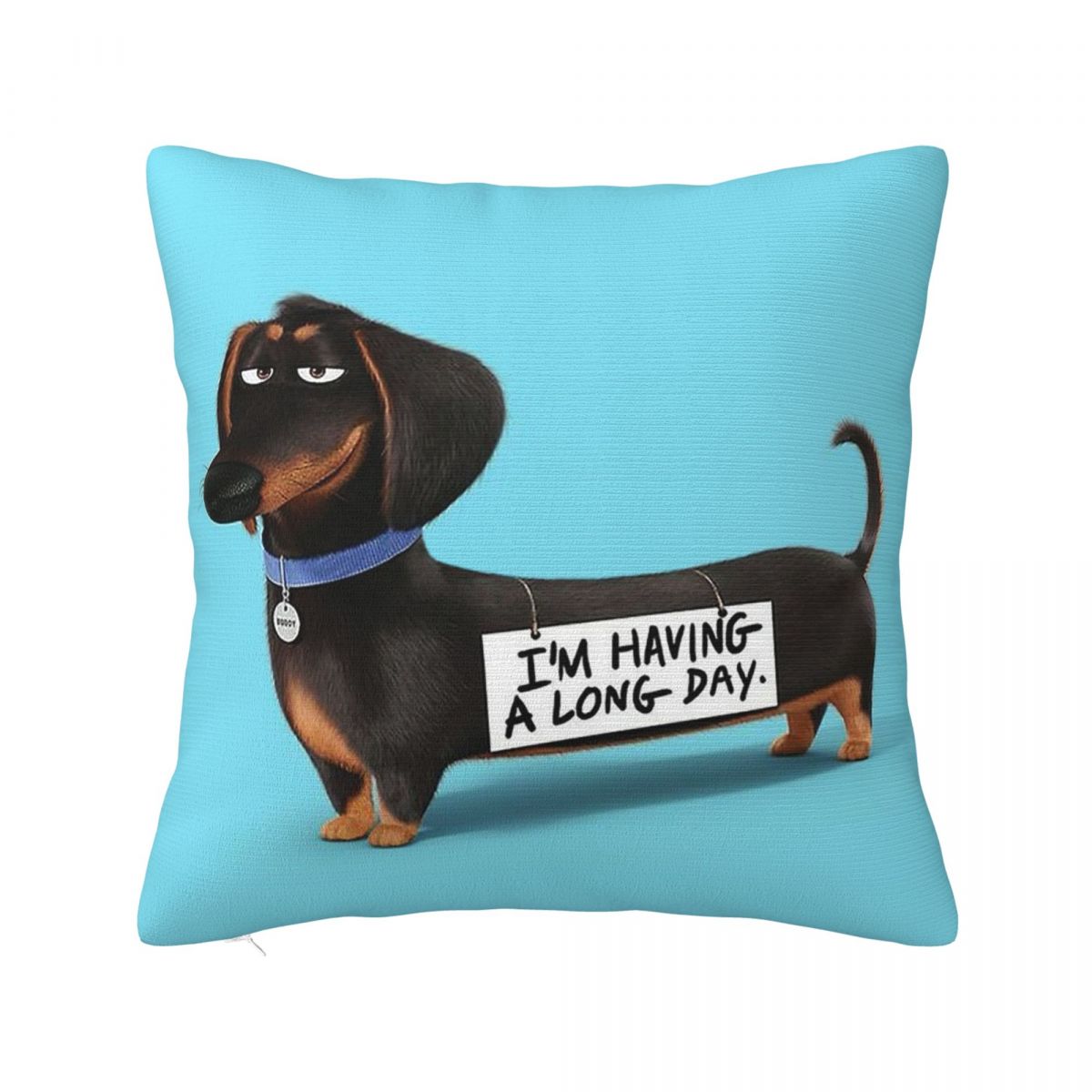 Dachshund Dog Funny Pupy Square Pillowcases Home Cushion Cover Cool Pillow Cover 4545 30x30cm 12x12in