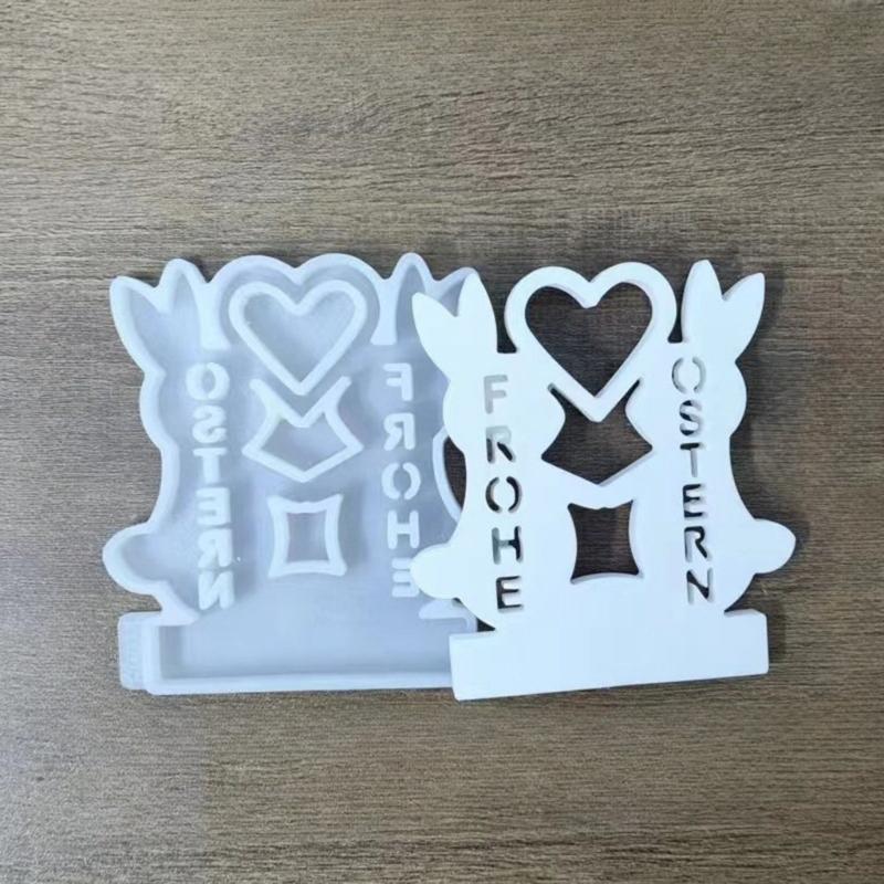 Easter Theme Candle Holder Molds with Base for Making Easter Decorations Candle Holder Tealight Holder