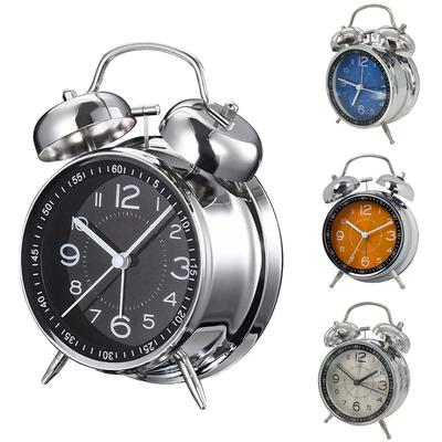 Reloj Despertador Ruidoso Mecánico Doble Campana Reloj Despertador Metálico Luces Nocturnas Decoración
