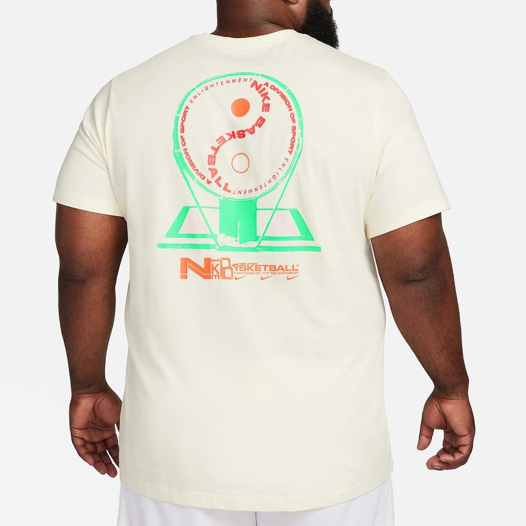 Nike Swoosh Letter Print Ribbed Crew Neck Short Sleeve T-Shirt Men Tops Off-White FN0809-113