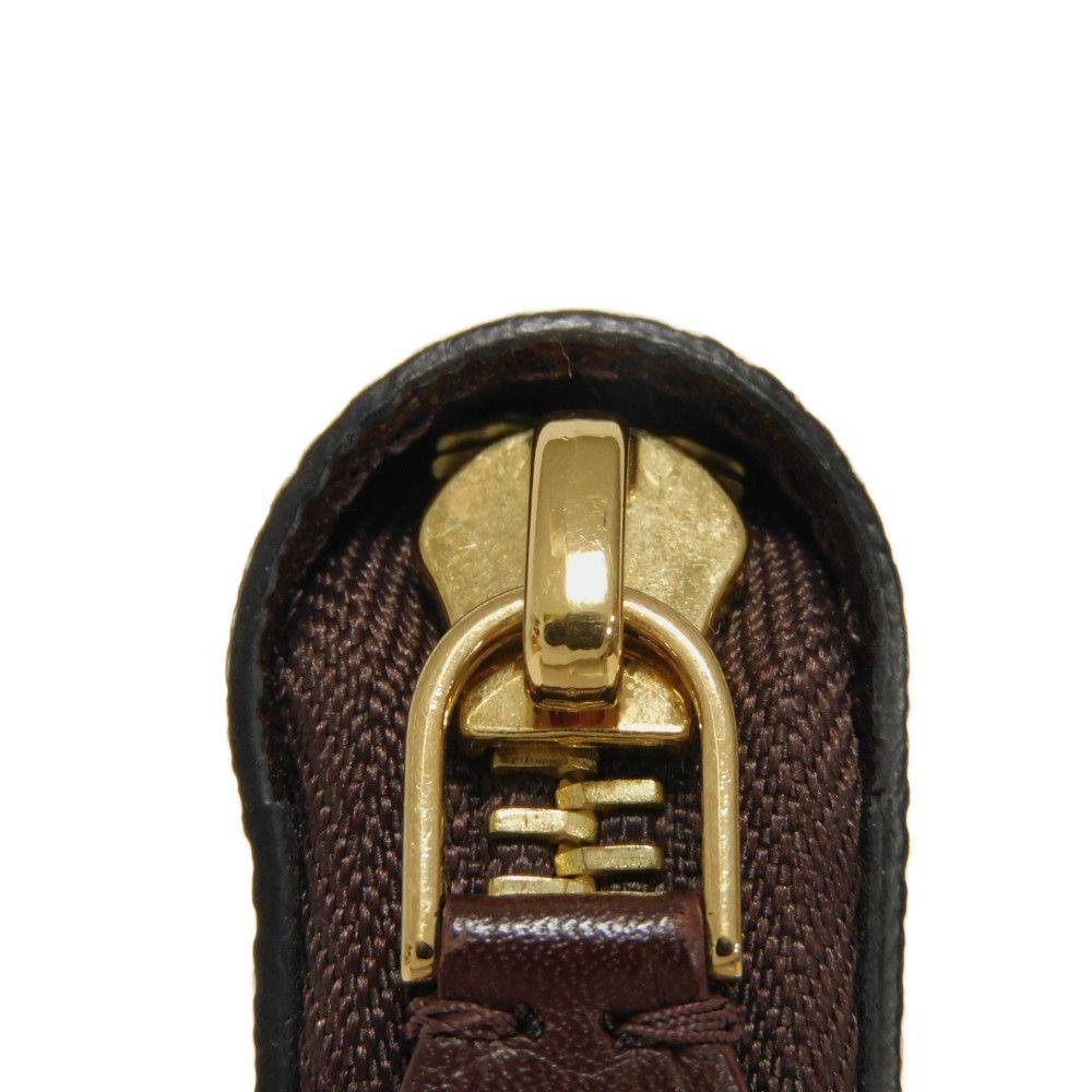 Used LV Circle Bordeaux Zip Around Monogram Wallet (12564, M67234, 7940) In White and Brown, Unisex from Japan AUTHENTIC