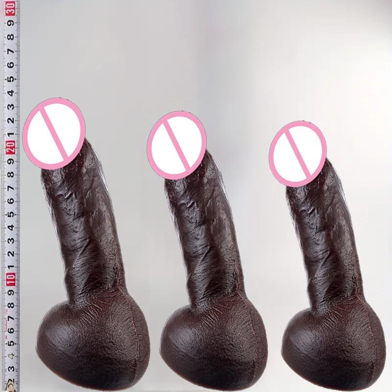 Real Skin Huge Dildo Super Realistic Penis Big Cock Suction Cup Dick Penetration Anal Sexy Adult Sex Toys For Women Masturbation