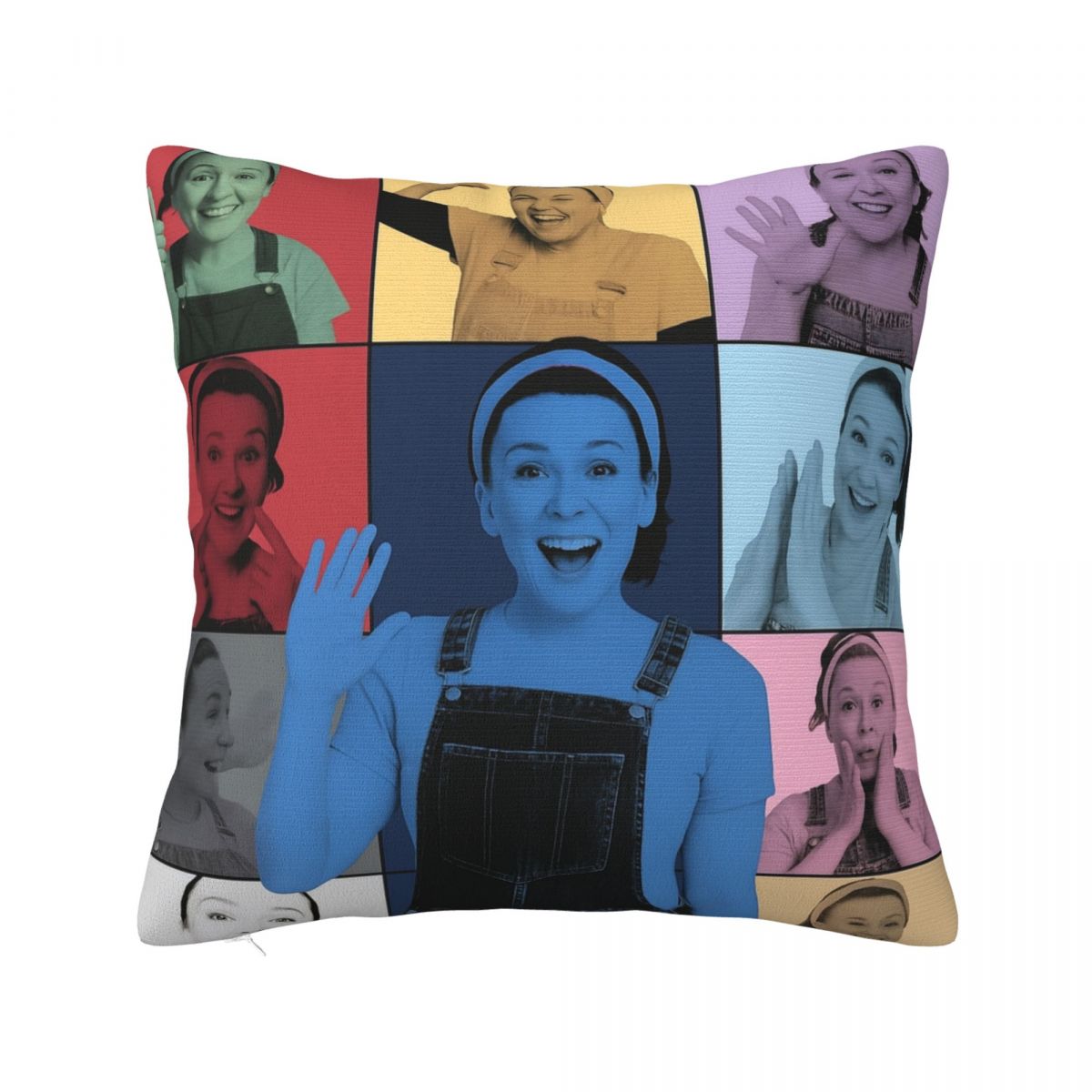 

Ms. Rachel Pillow Cover Kawaii Pillow Case For Sofa Home Decorative Cushion Cover Soft Graphic Pillowcases Gift 12x12Inch