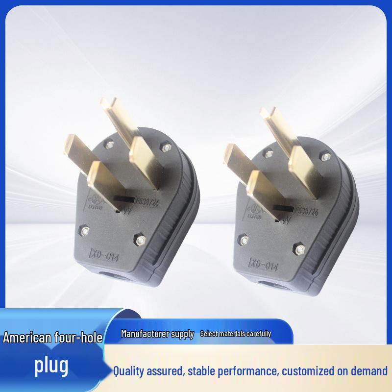XIONGDA NEMA 14-50P 50A 125-250V Industrial Four-Hole Plug NEMA 14-50P