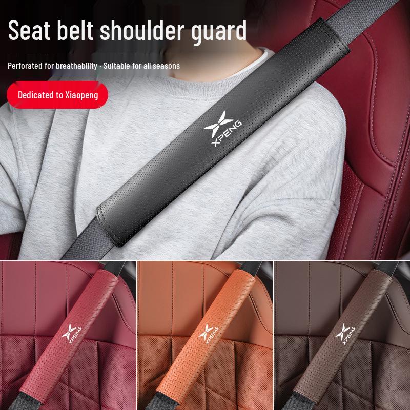 

Xiaopeng P5 P7 G3 G9 N5 BETA Car Seat Belt Shoulder Pad Protector Xiaopeng Mocha Brown 23cm Single