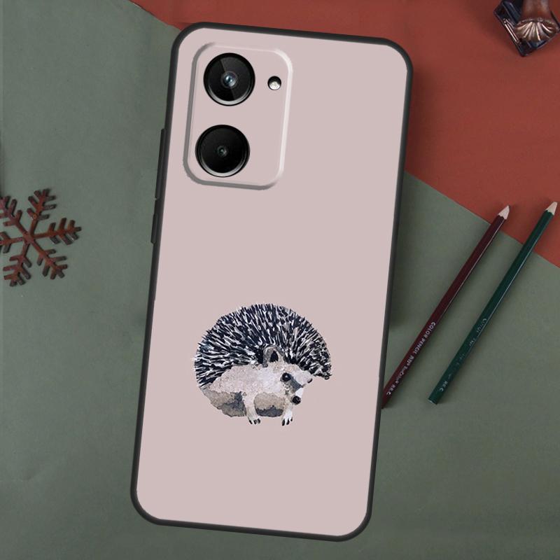 Cute Hedgehog Case For Realme 15 Pro GT7 GT6 C65 C67 C61 C53 C55 C51 C35 C63 C71 C75 11 12 13 14 Pro Plus