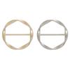 Fashion Metal Round Circle Clip Buckle Clothing Ring Wrap Holder Silk Scarf Ring Clip T-shirt Tie Clip Female Ornament