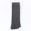 Custom Men's Mid-Calf Five-Toe Sports Socks - Sweat-Absorbent, Breathable, Four Seasons Wear