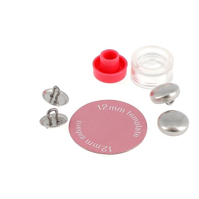 BOUTON A RECOUVRIR METAL S7 12 MM (Boite de 5)