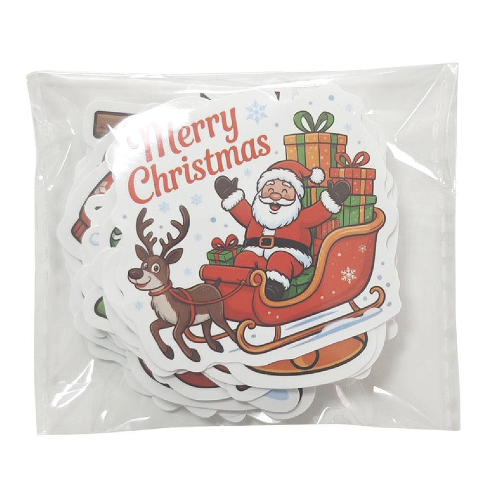 50/100PCS Cartoon Christmas Art Aesthetic Stickers Set for Kids Toy Diary Laptop Scrapbook Decoration Christmas Graffiti Sticker