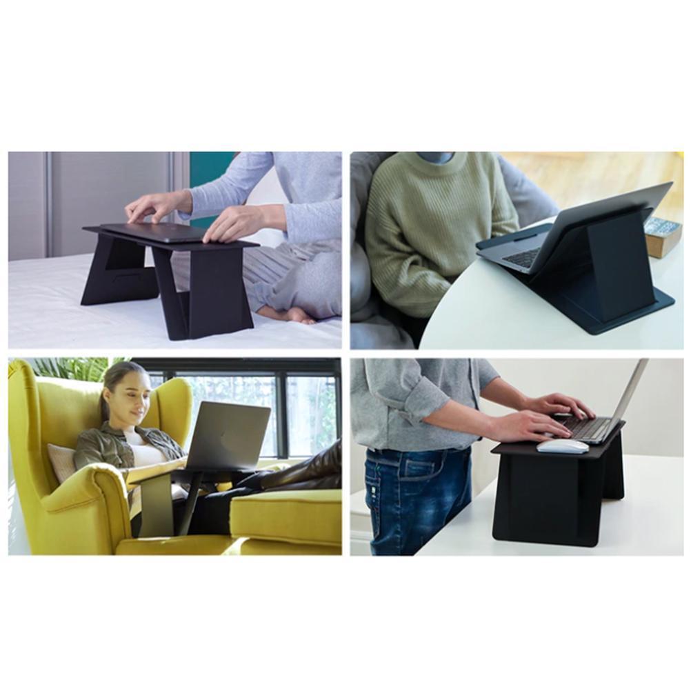 Laptopständer aus Kunststoff Faltbarer Notebookständer Laptop-Schreibtisch Computer-Tischständer