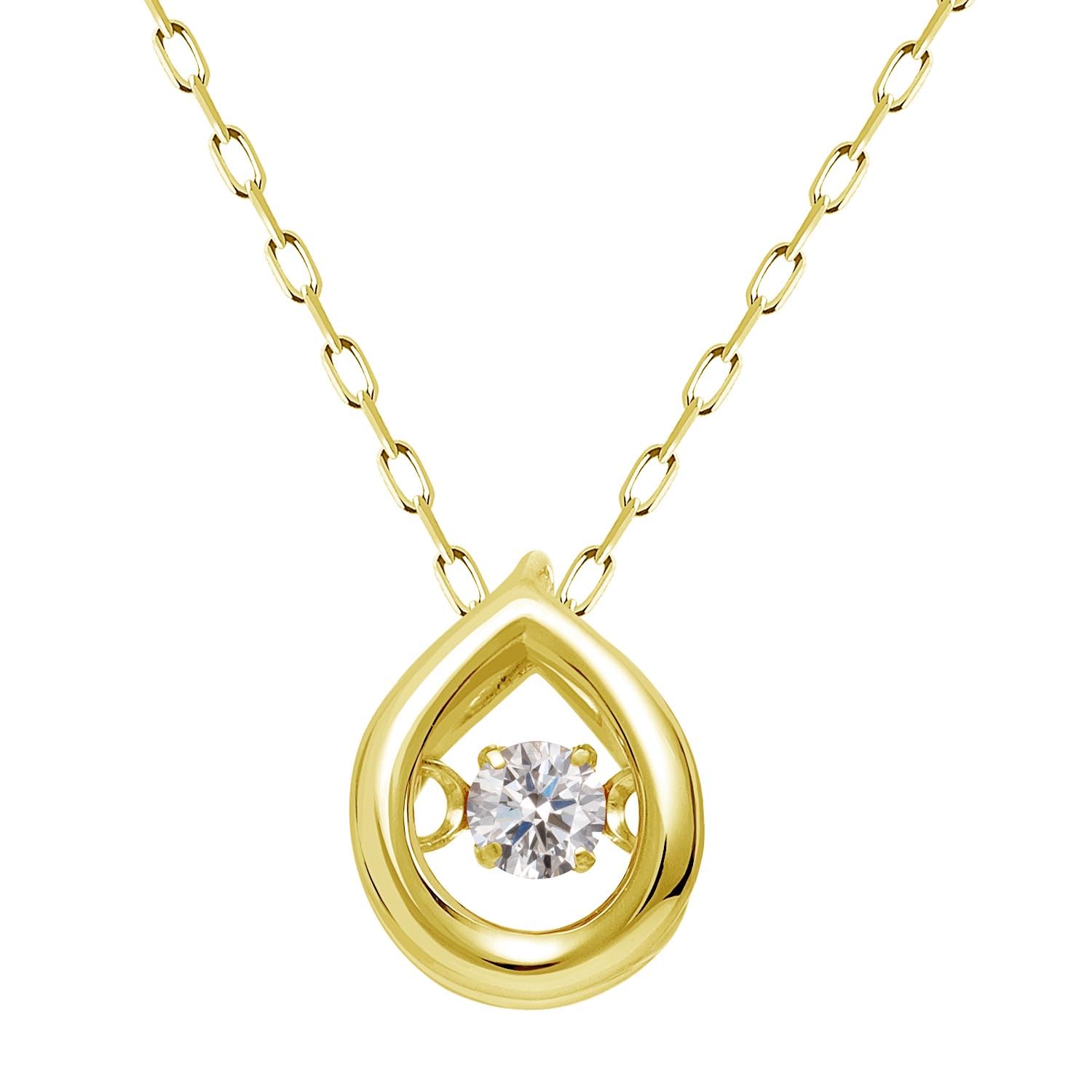 

Lala Christie Dancing Necklace with April 18K Women s Birthstone, Gold, lp10-0001-yg-04