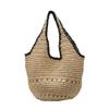 New Fashion Straw Portable Shoulder Bag Large Capacity Bucket Bag Versatile Beach Straw Bag