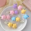 Y2k 90s Aesthetic Candy Color Star Hairpin for Woman Cute Duckbill Hair Clip