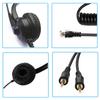 H300D Telephone Headset Lossless Noise Reduction Breathable 3.5mm RJ9 Call Center Communication Binaural Headphone for Truck Driver Office