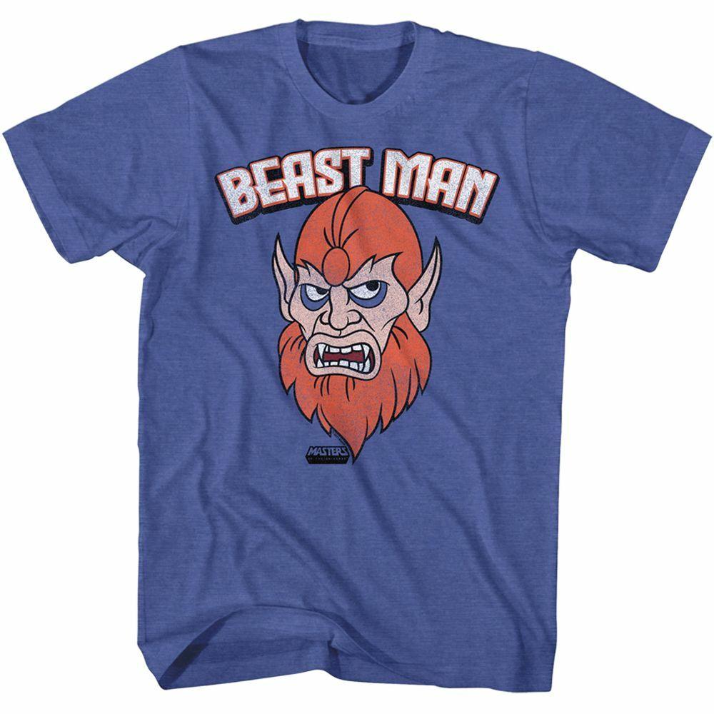 Masters of the Universe Beast Man Royal Heather Adult T-Shirt