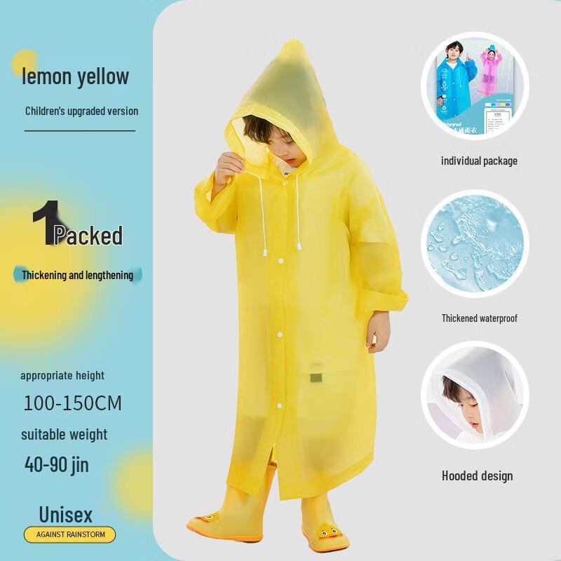 Kids  Disposable Rain Poncho