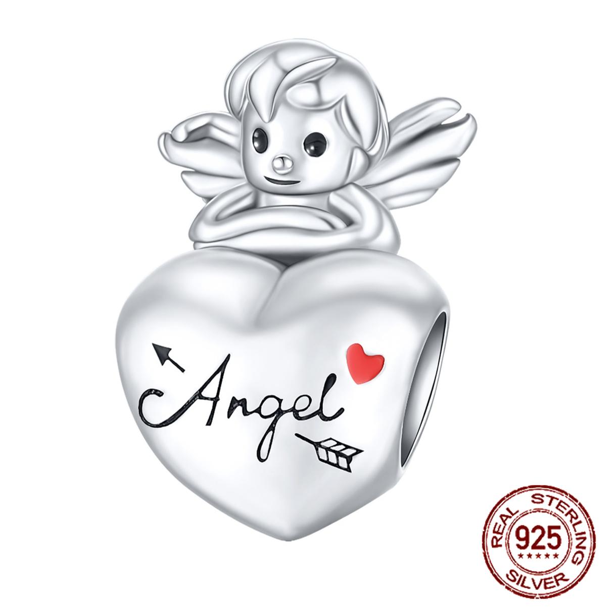 

copper Little Angel Baby Love Cupids Arrow Bead Charms Charm Compatible With 4MM Hole Diameter Bracelets Do It Yourself Bead Ms Jewellery Gift