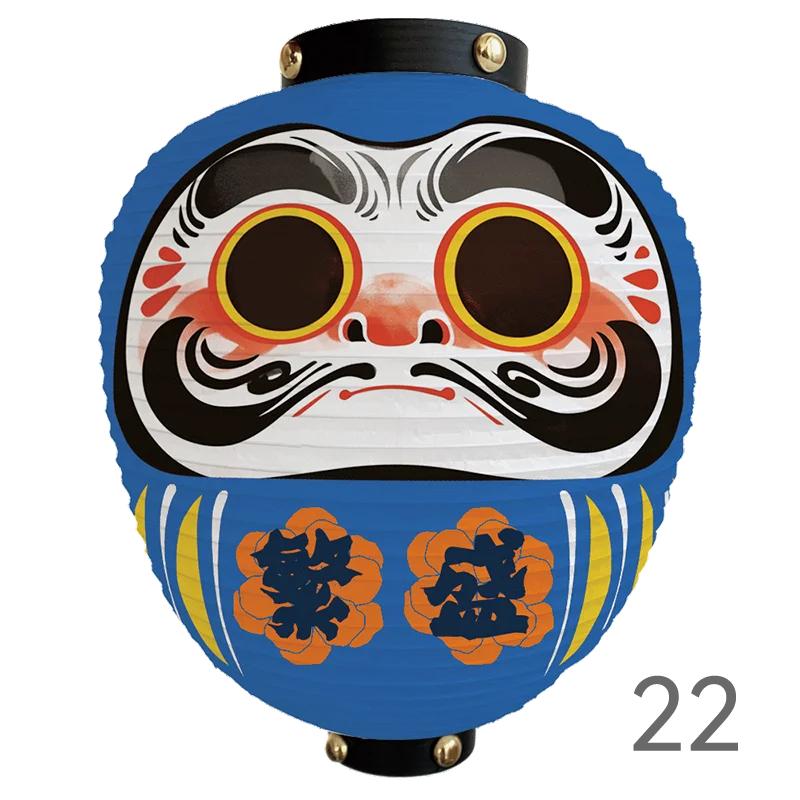 Japanese Style Cartoon Wish Dharma Hanging Lantern Japan Mascot Daruma Sushi Pub Bistro Restaurant Izakaya Decor Lantern