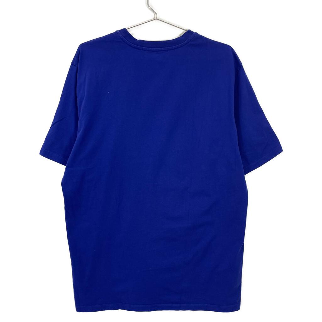 MSGM 3240MM96 Blue Cotton Logo T-Shirt Tops L blueUsed