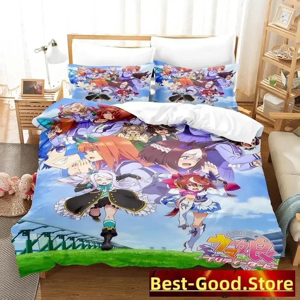 3D Pretty Derby Bedding Set Single Twin Printed Bed Set With Pillowcase Bed Duvet Cover Soft Single Double Queen Super King Size