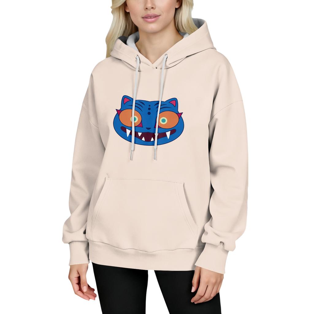 Women's Fashion Long-Sleeve Pullover Hoodie with Fun Movie-Inspired Prints