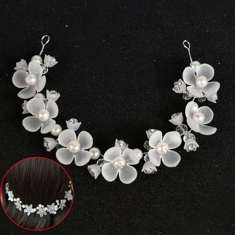 1PC Headband Handmade Accessories Bride Bead Gift Plastic Elegant Headband Wedding Simplicity