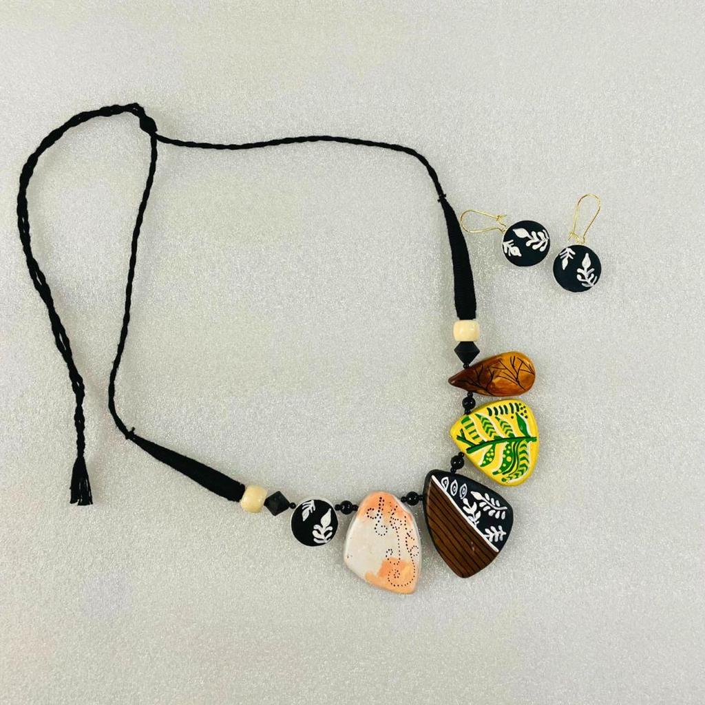 Handmade Terracotta Clay Jewelry Set