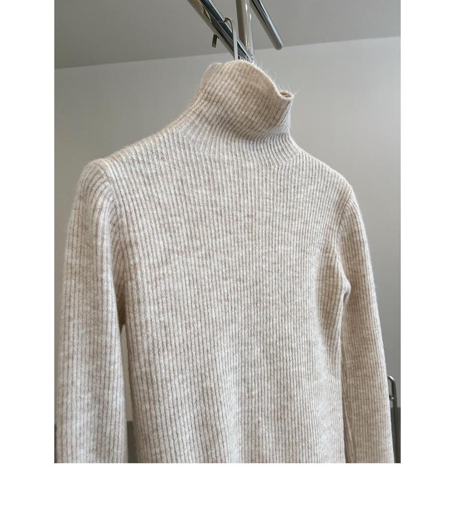 Clearance: High Elasticity Long-Sleeve Sweater & Half-Skirt Trousers Set (Non-Returnable)