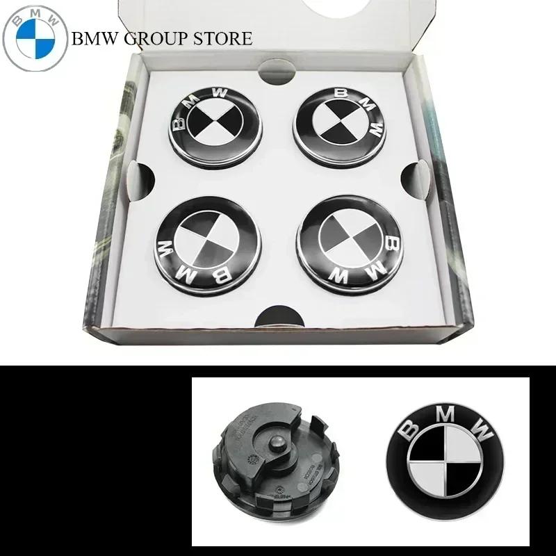 

-BMW GROUP 4Pcs 56MM 68MM Floating Wheel Center Cap For BMW M E39 E46 E60 E90 F10 F30 G32 G38 G01 G02 G05 F45 F46 F48 F49 F39 F9 56mm чорний білий колір