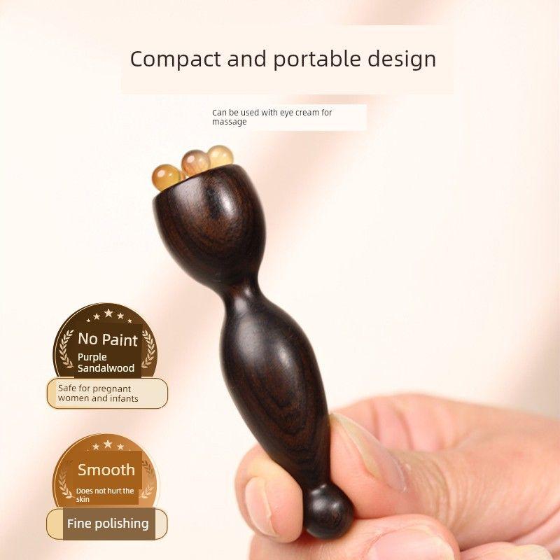 Sandalwood Small Lotus Seed Horn Beads Eye Massager Facial Tendon Massage Acupoint Massage Eye Bags Dark Circles Crow's Feet