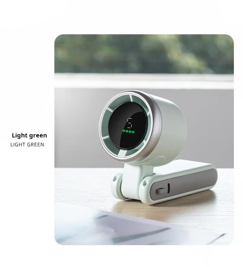 Mini Hand Fan Portable Handheld Turbo Powerful Fan 180 Degree Folding Desktop Rechargeable Camping Outdoor Neck Fan Ventilador