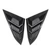 For Honda Civic 10th Gen 2016- ABS Plastic Rear Window Quarter Louver Scoop Cover Side Vent Trim Car Adhesive Accessorie