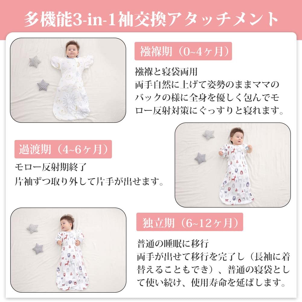 Newborn Baby Sleeping Prevents Night Moro Baby Boys and Baby Shower All Seasons Swaddle, Sleeper, 100% Cotton, Bag, Crying, Reflective, Clothes,