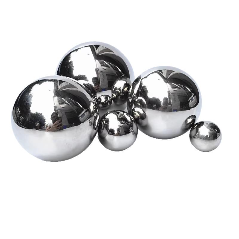 Balle creuse finition miroir en acier inoxydable 304 pour la décoration de meubles et les présentoirs de centres commerciaux