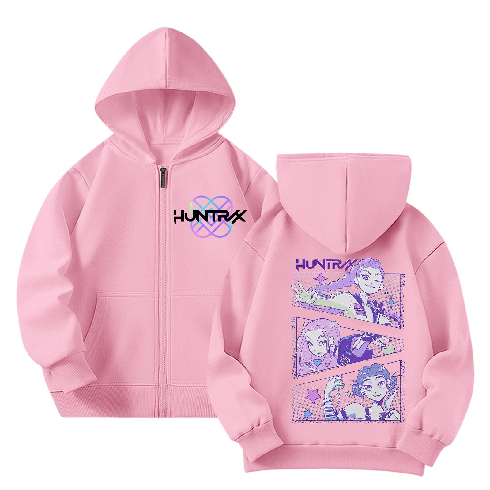 

Children s Hooded Gradient Printed Long Sleeved Sweatshirt Loose Women s Sweatshirt Sweatshirt 140 рожевий