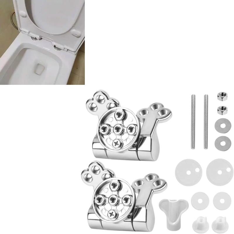 Alloy Zinc Toilet Hinge With Plum Blossom Shape For Hotels Bathroom Renovations