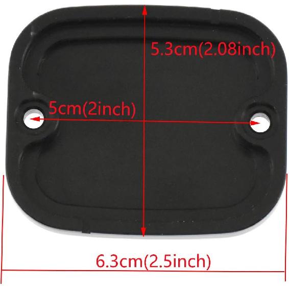 HDBUBALUS Brake Master Cylinder Cover Brake Reservoir Cover Cap Fit for Harley Dyna Touring Electra Glide Softail