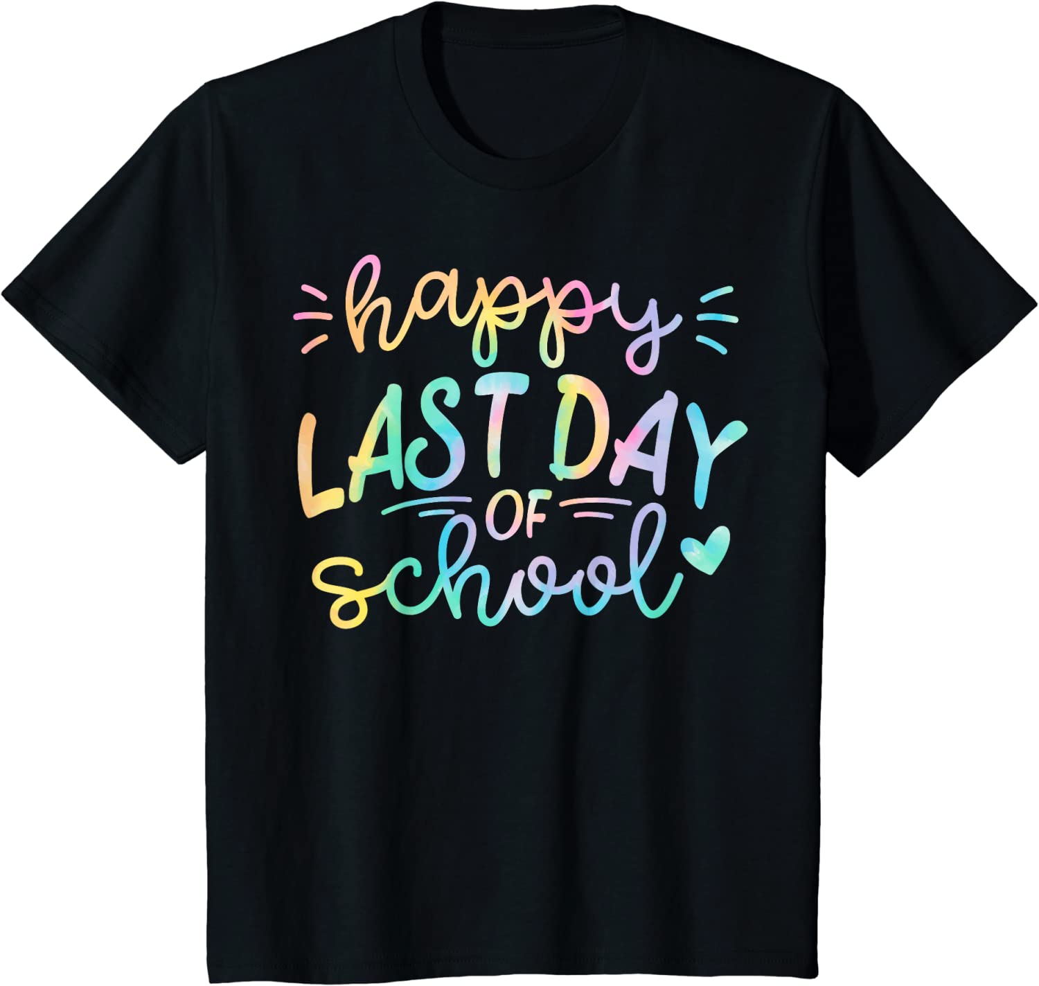 

Детская футболка Happy Last Day Of School Tie Dye Школа Подарки на выпускной Футболка