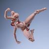 Scale Female Action Figure Art Model Doll with Ball Jointed Flexible Body for and Customization 1/12 - Drawing, Collecting, (Black Skin)