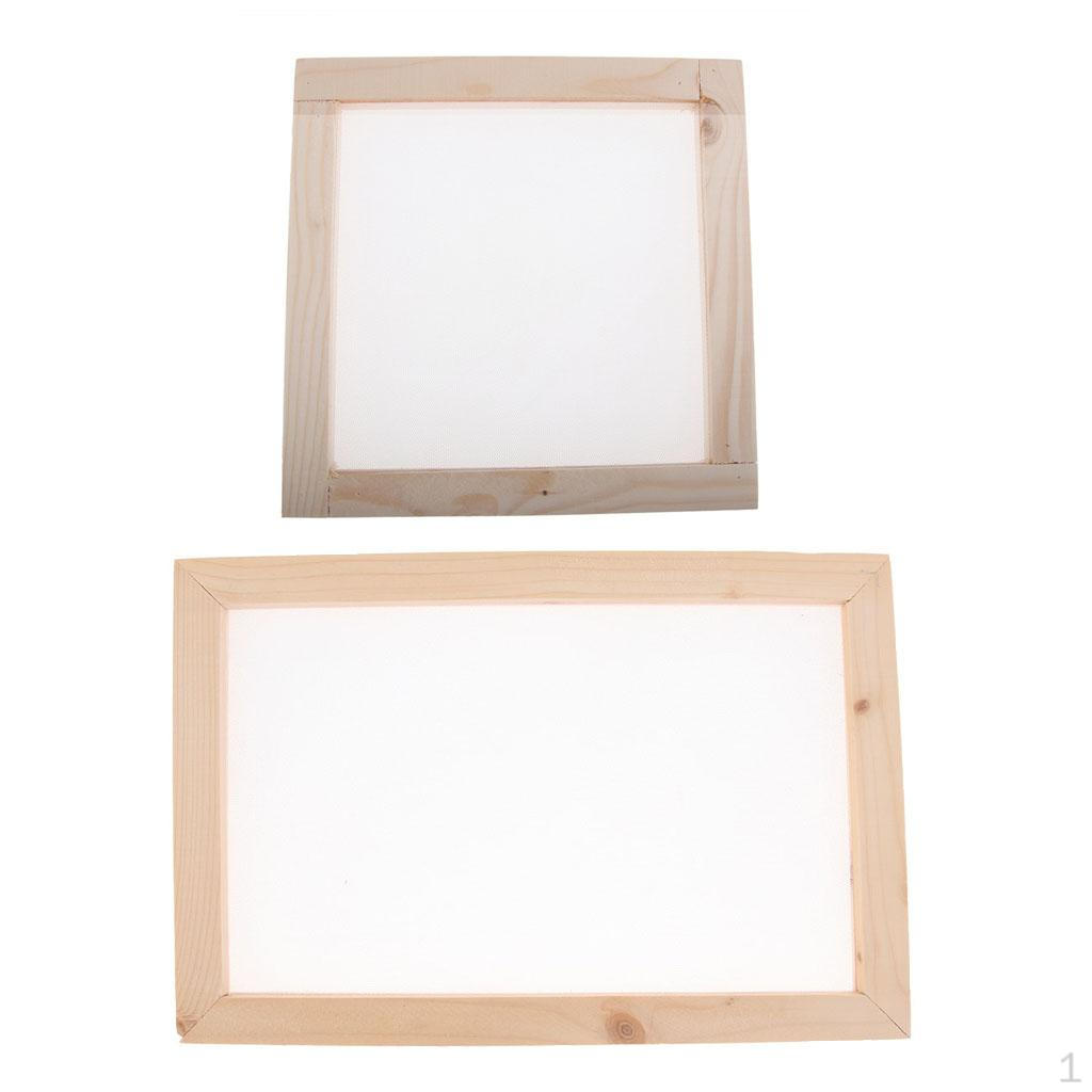 2 X Wooden Paper Making Screen For DIY Handcraft