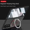 Galaxy Z Fold6 for Wireless Charging Magnetic Phone Case for Samsung Galaxy Z Fold 6 Fold 6 5G Rotating Bracket Protective Cover Holder Stand