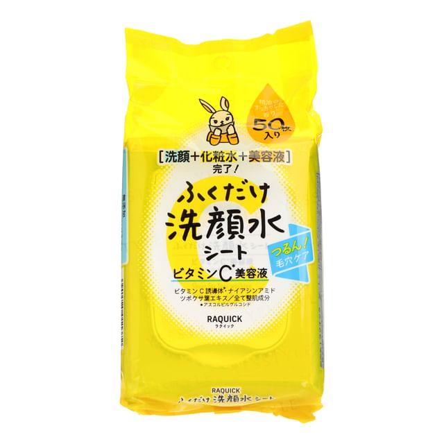 Bison - Raquick Face Washing & Vitamin C Serum All-in-one Sheet 50 pcs