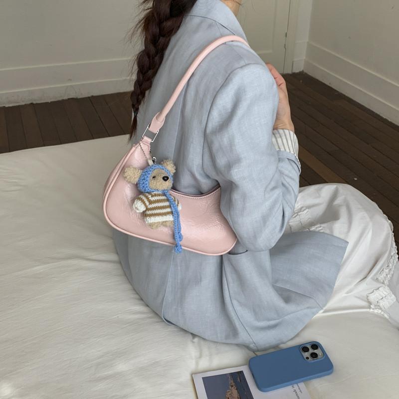 IELGY Retro Crescent Bag Spring Summer Dumpling Bag Commuter Shoulder Crossbody